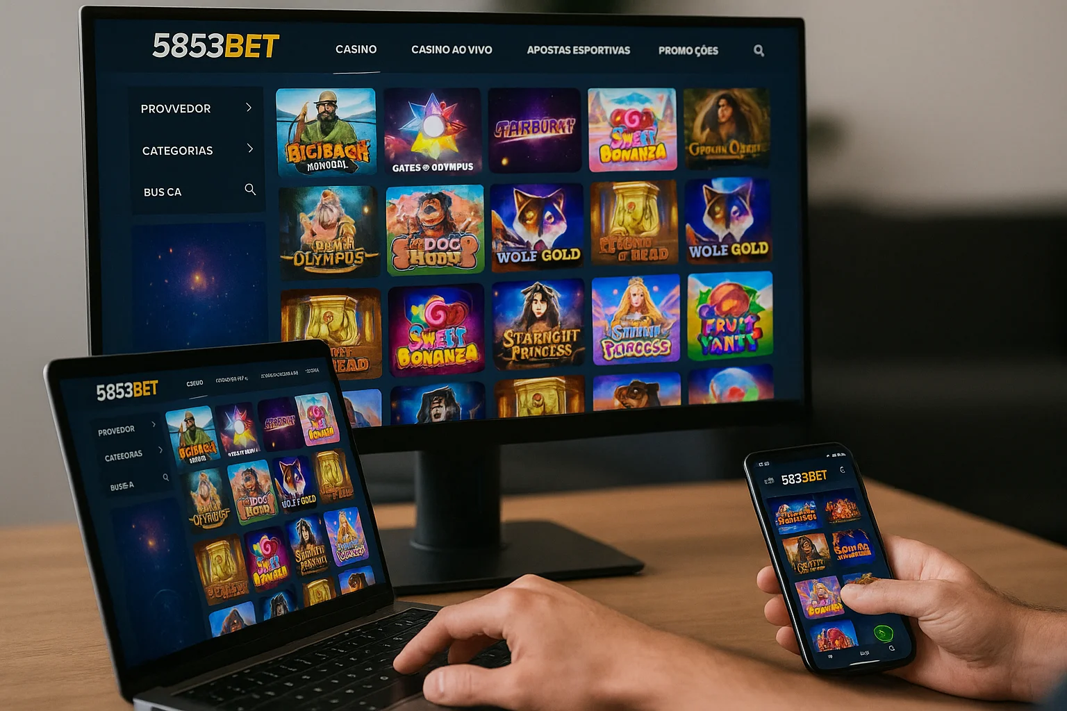 Jogos de Slot no Casino Online 5853BET