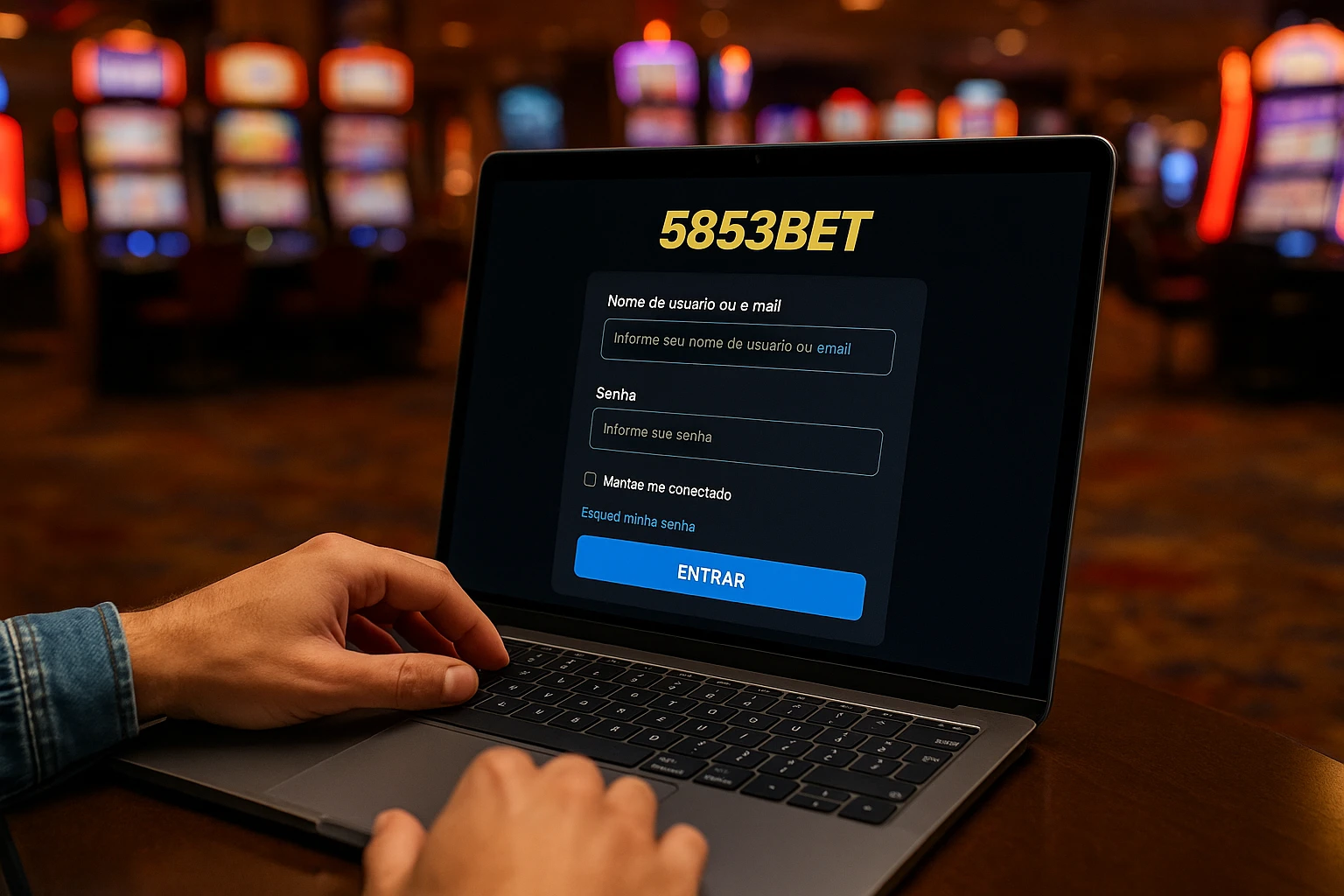 Criar uma nova Conta no plataforma 5853BET